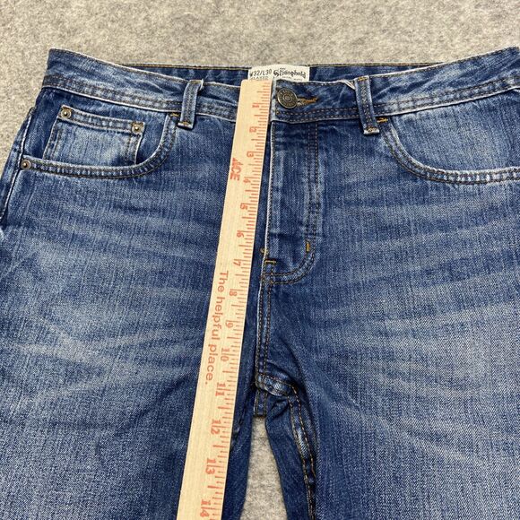 The Stronghold Relaxed Tapered Jeans Men's Size 32x30 Blue Denim Button Fly - Picture 4 of 9